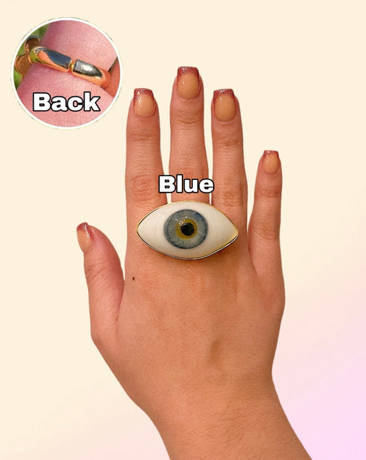 Mega Glass Eye Rings